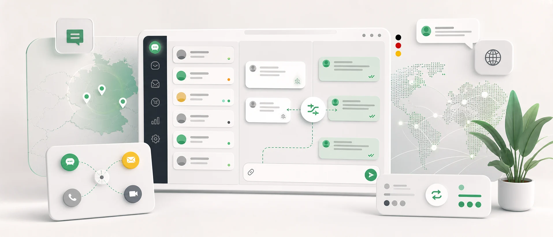 Omnichannel-Inbox für Kunden aus dem DACH-Markt mit automatischer Nachrichtenübersetzung